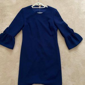 Club Monaco navy ruffle dress